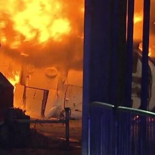 skynews helicopter fire leicester 4467260