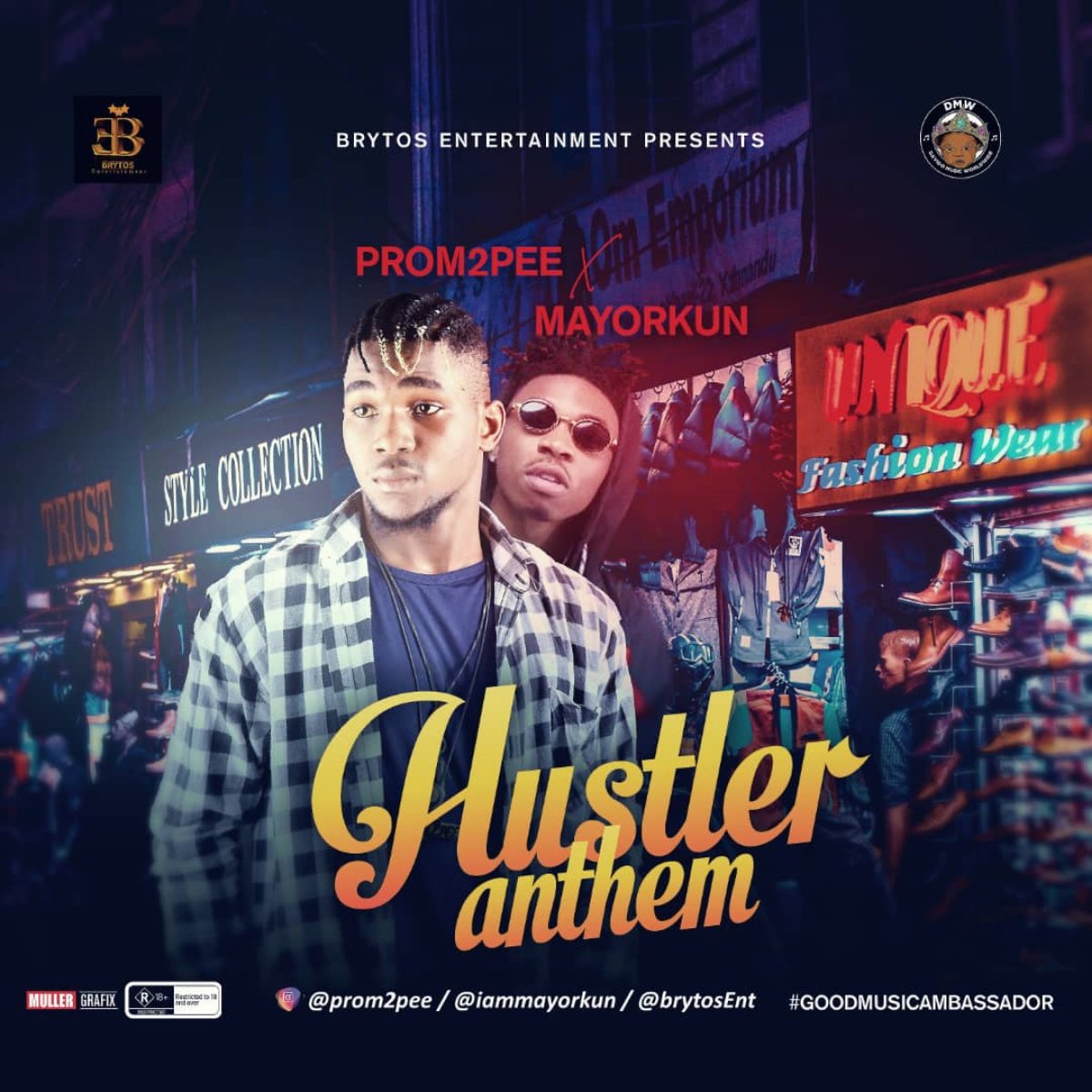 Mayorkun x Prom2pee Hustler Anthem mp3 image