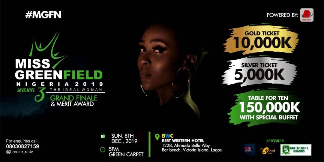 Miss Greenfield Nigeria 2019 Season 3