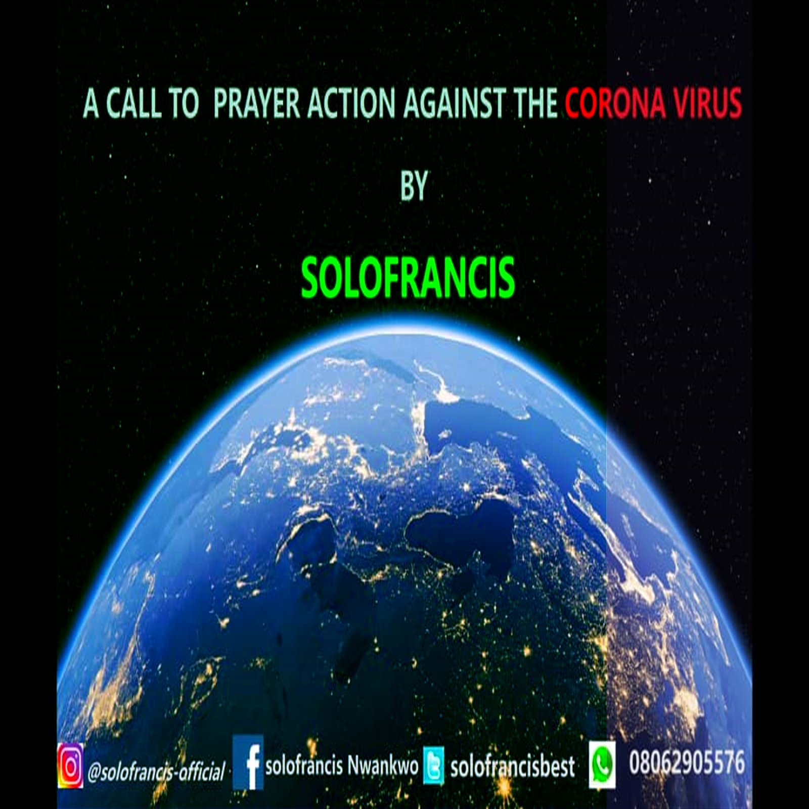 Prayer Against Corona Virus Artwork