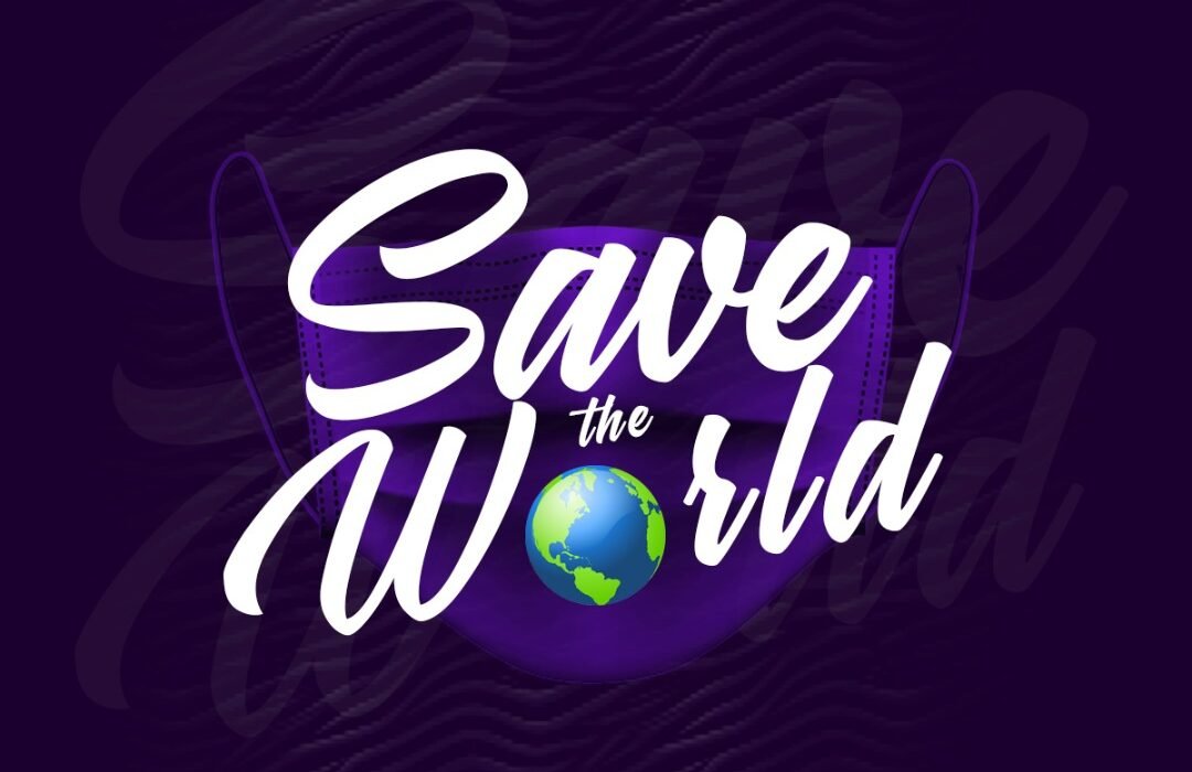 Save the world artwork