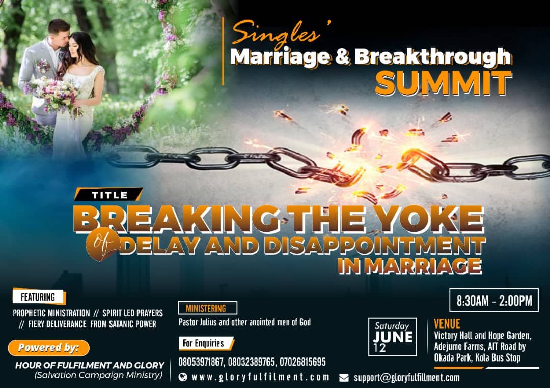Singles Marriage And Breakthrough Summit